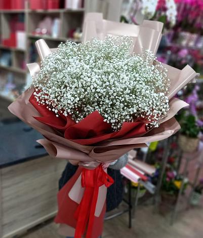 Букет цветов из: Гипсофила в Южно-Сахалинске
