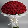Букет 101 Красная роза Блэк Мэджик в Южно-Сахалинске