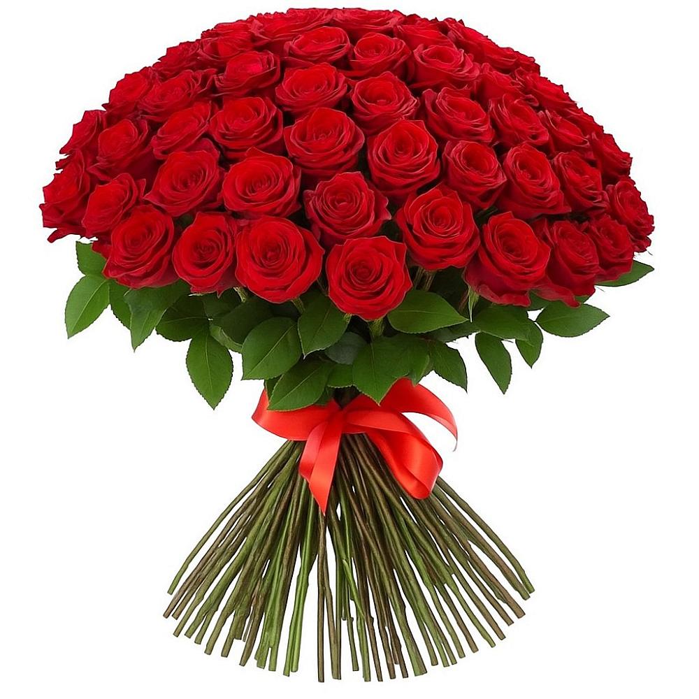 Букет Красные розы Блэк Меджик в Южно-Сахалинске