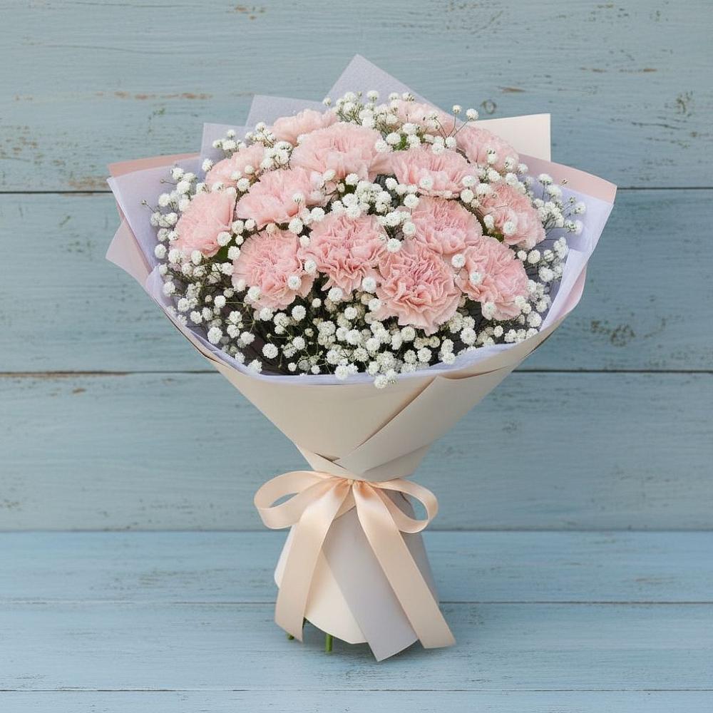 Букет цветов из: Гвоздики в Южно-Сахалинске