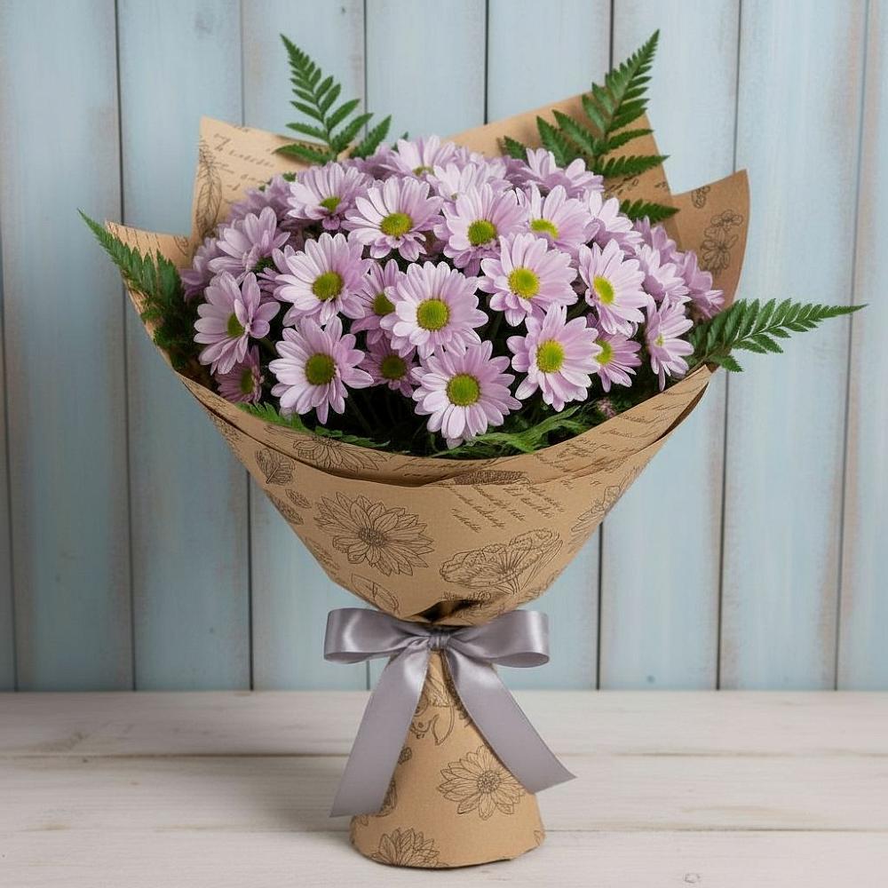 Букет цветов из: Хризантемы в Южно-Сахалинске