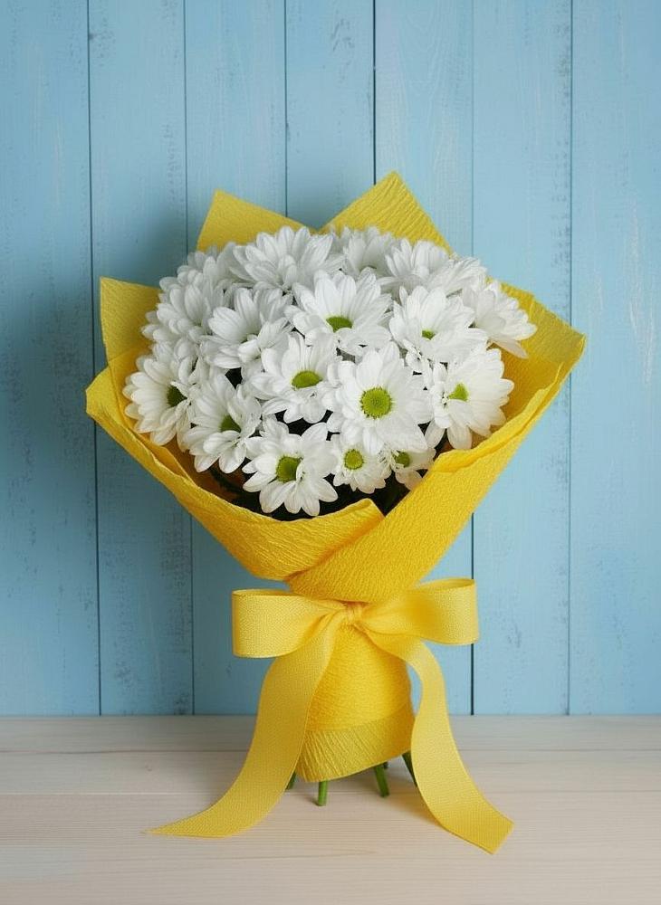 Букет цветов из: Хризантемы в Южно-Сахалинске