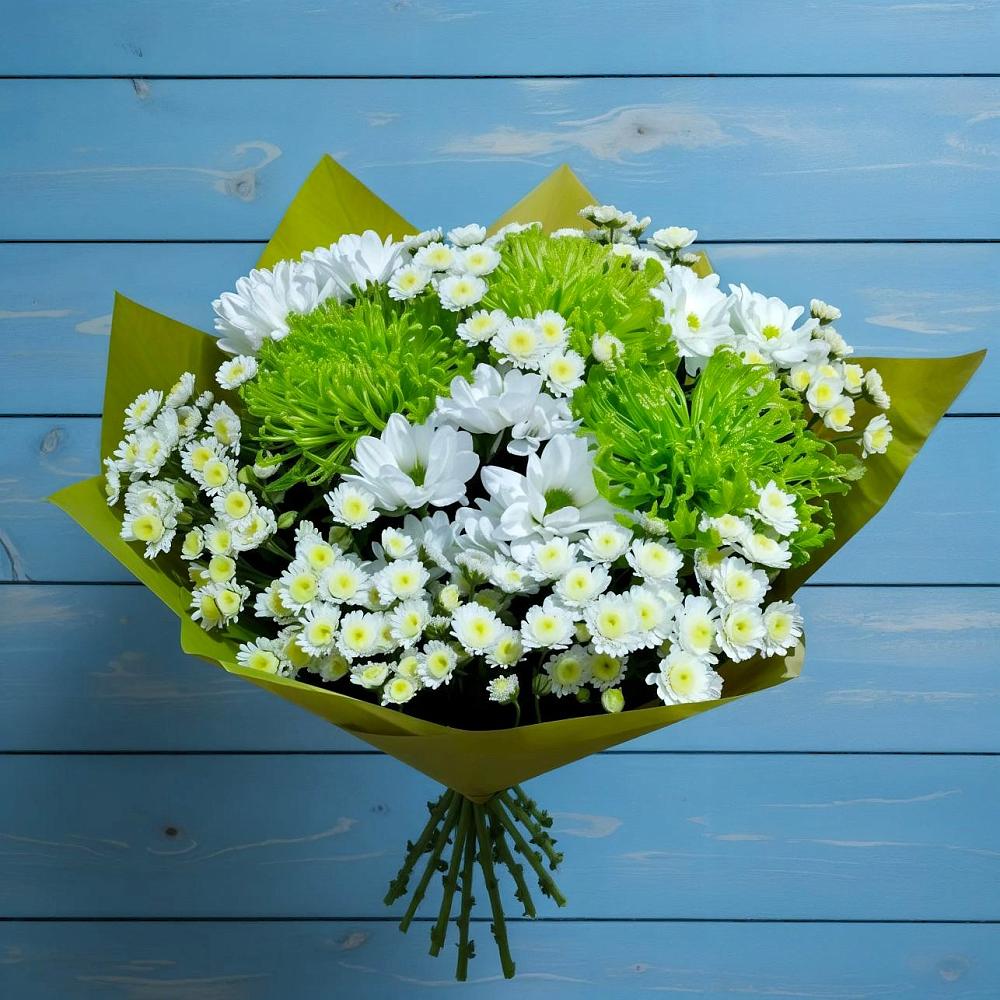 Букет цветов из: Хризантемы в Южно-Сахалинске