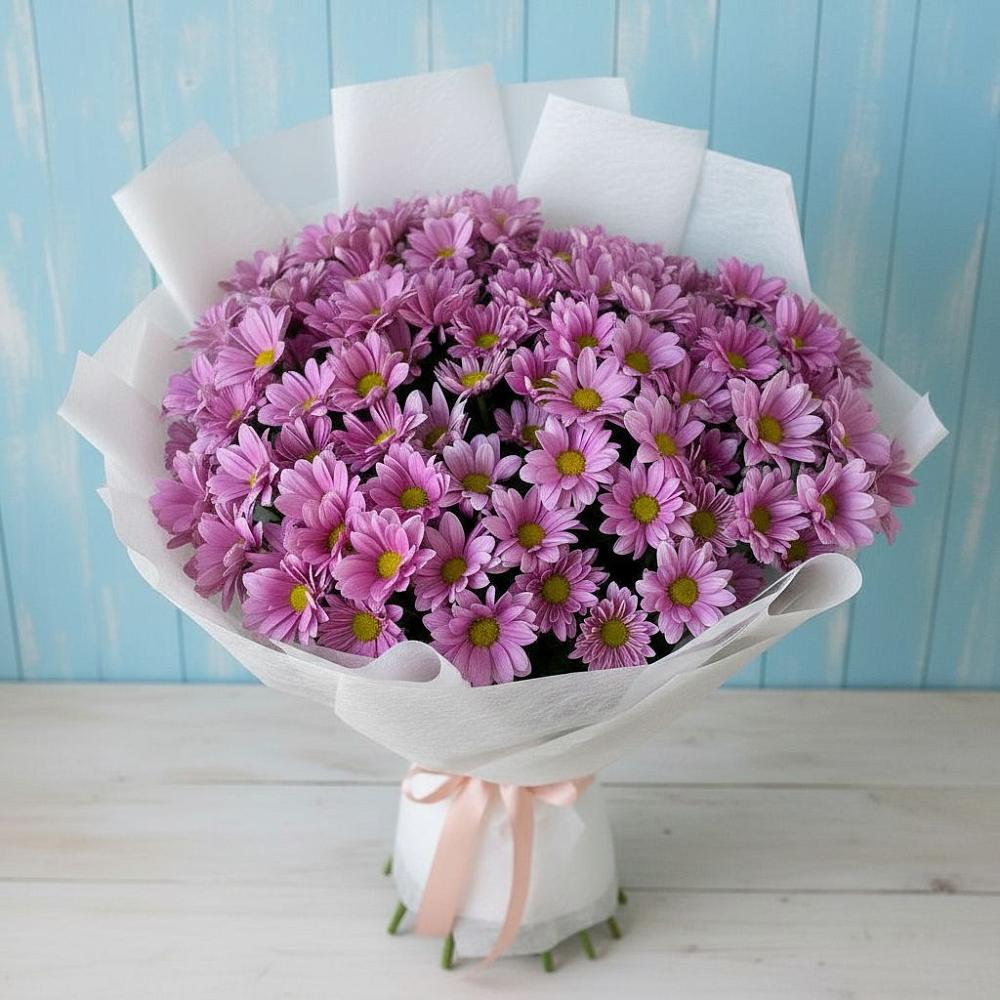Букет цветов из: Хризантемы в Южно-Сахалинске