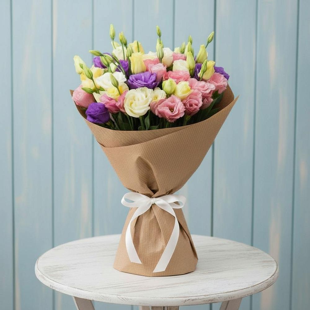 Букет цветов из: Лизиантусы в Южно-Сахалинске