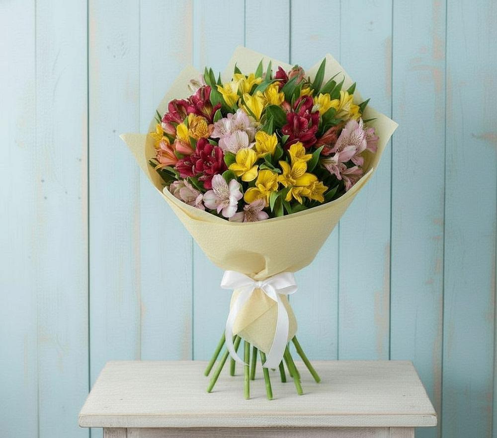Букет цветов из: Альстромерии в Южно-Сахалинске