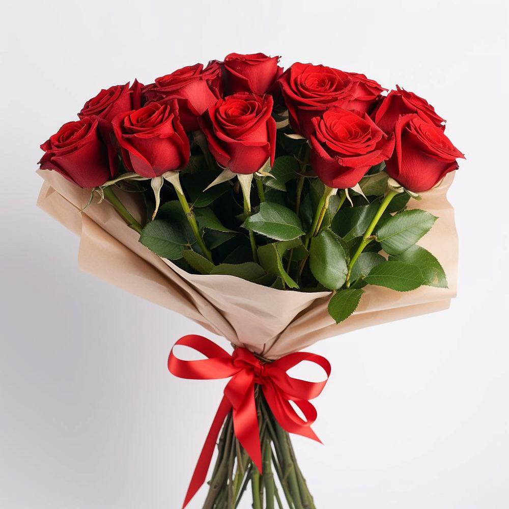 Букет 11 Красных роз Эдлесс Лав в Южно-Сахалинске