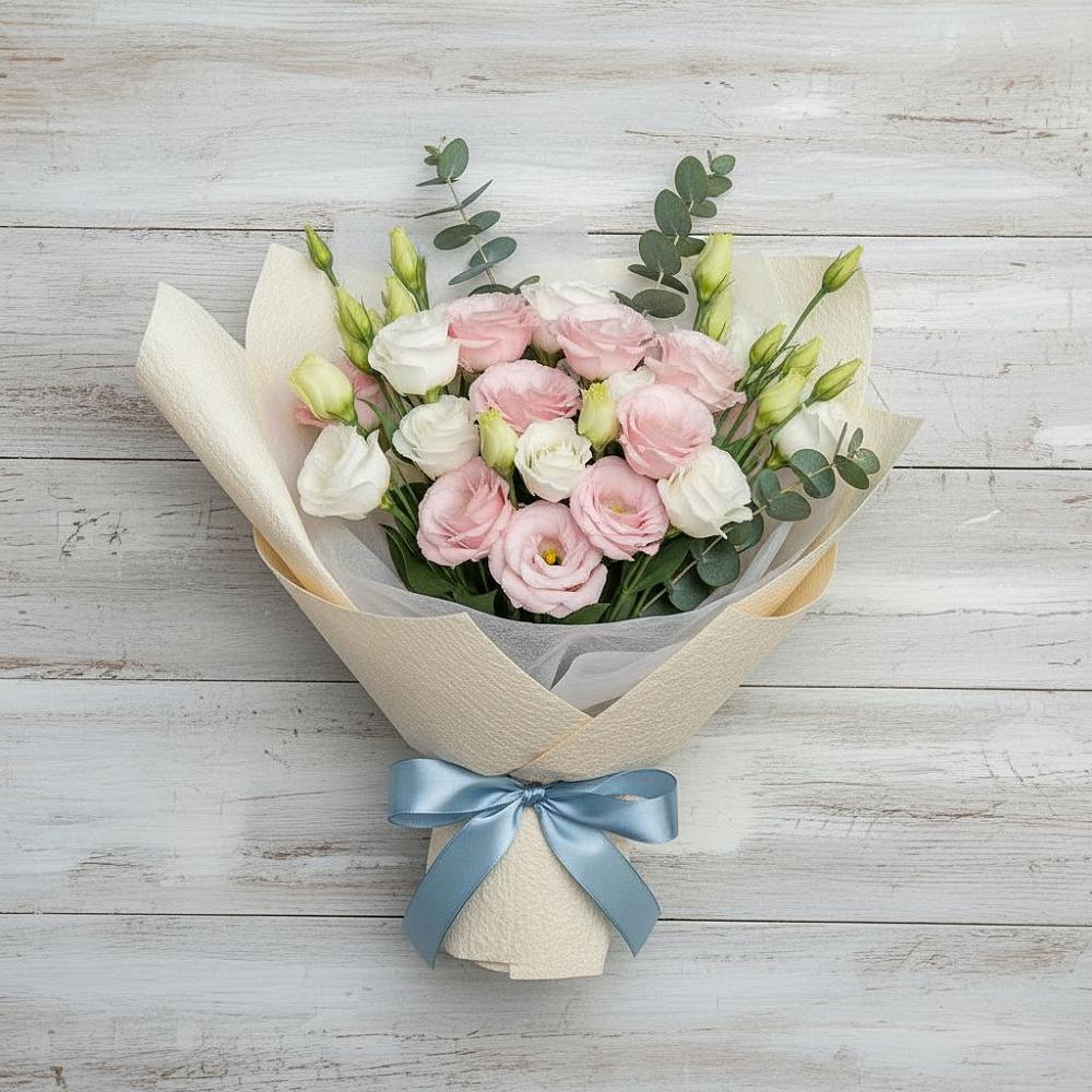 Букет цветов из: Лизиантусы в Южно-Сахалинске